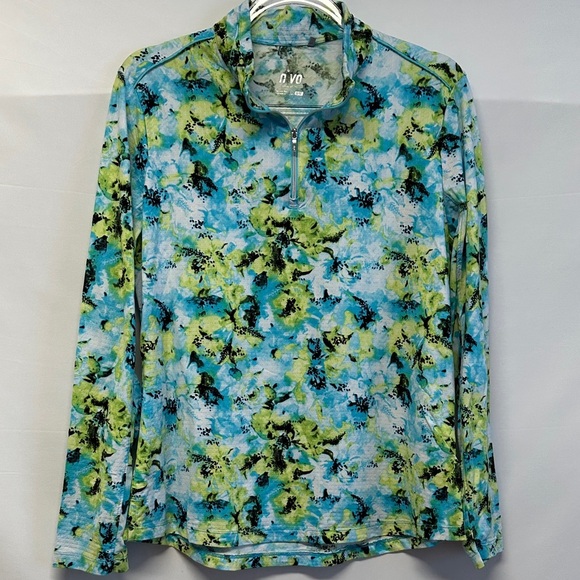NVO Laurisa Long Sleeve Mock Curacao Blue - Picture 2 of 7